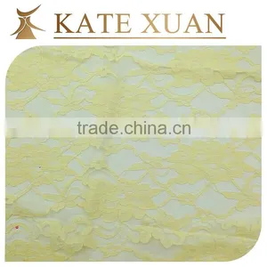 Hollow White Bridal Net Embroidered Tulle Lace Fabric thumbnail-2