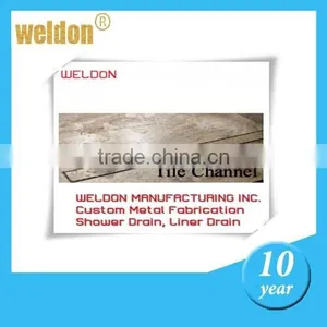 WELDON Glass Tile Insert Floor Shower Drain thumbnail-5