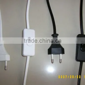 Extension Cord With Switch of European Standard for Lamp Lighting thumbnail-1