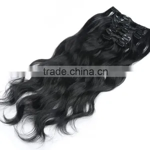 the Best Sale Wholesale Most Popular Ombre Hair Extension Clip In Hair thumbnail-6