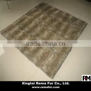 Factory Wholesale 100% Genuine Rabbit Fur Carpet in High Quality thumbnail-3