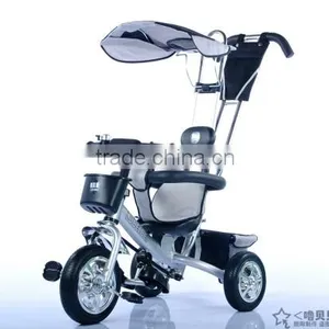 Kids Tricycle Parts With Back Seat / Kids Double Seat Tricycle / Plastic Tricycle Kids Bike thumbnail-3