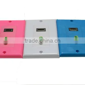 Multimedia Hdmi + f Wall Socket,vga Wall Plate thumbnail-1