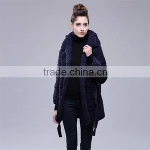 Turndown Collar Fashion Wool Handmade Sweater Design for Girl thumbnail-2
