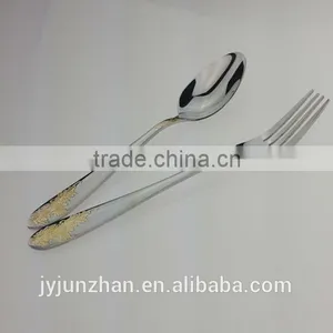 Gold Plated Fork With Stainless Steel 430 Material and Low Price-direct Factory Sell thumbnail-1