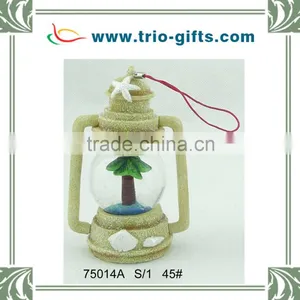 2015 Wholesaler Glass Snow Ball With Resin Palm Tree Decorative thumbnail-1