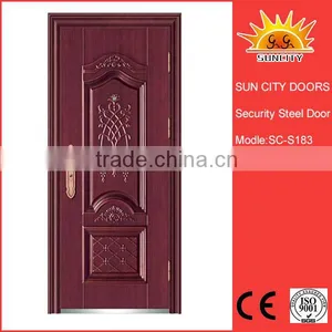 SC-S183 Security Imitate Purple Bronze Steel Doors thumbnail-1