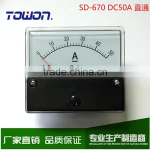 Analog Panel Meter SD-670 DC50A Amp Meter Direct Read With Internal Shunt thumbnail-1