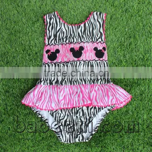 Cute Minnie Hand Smocked Girl Swimwear thumbnail-1