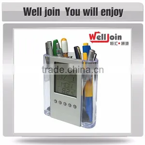 High Quality Calendar Temperature Display and Alarm Pen Holder thumbnail-2