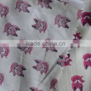 80s Cotton Combed Sateen Print Fabric thumbnail-3
