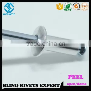 HIGH QUALITY OPEN END MANUFACTURER ALUMINUM BLIND PEEL TYPE RIVETS thumbnail-3