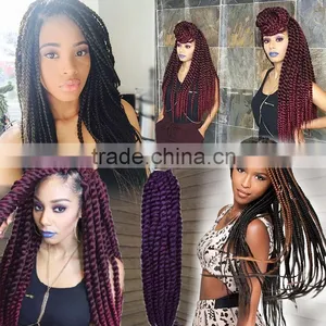 2016 New Premium Havana Mambo Twist Crochet Braid Hair Synthetic Crochet Braiding Hair Extension for Afro thumbnail-1