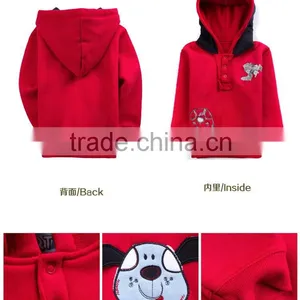Long Sleeves Children Boys Hoodie Jacket Coat Winter Spring Zipper Hood Fleece Kids Outerwear thumbnail-2