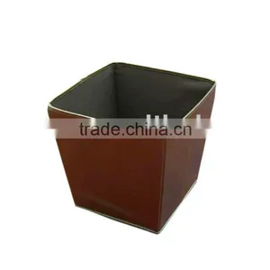 Metallic PVC Leather Storage Bin thumbnail-1