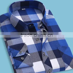 Youth Flannel Plaid Long Sleeve Men Shirt,long Sleeve Custom Quaity Plaids Flannel Shirt thumbnail-2