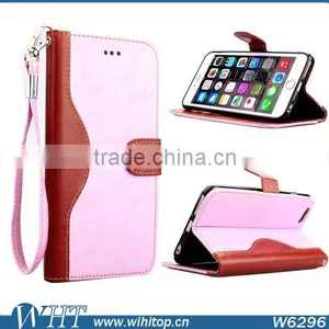 Magnetic Phone Case for IPhone 6 Plus 5.5", Folio Stand Leather Case for IPhone 6 Plus With Answer Calls Hole thumbnail-1