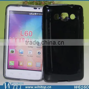 Blank TPU Case for LG L60 X145, New Product Glossy Black TPU Case for LG L60 Wholesale thumbnail-1