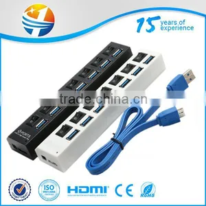 High Quality Aluminum 4 Port 3.0 USB Hub thumbnail-6