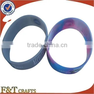 Cool Embossed Wide Motivational no Minimum Free Shipping Custom Silicone Wristband for Men thumbnail-2