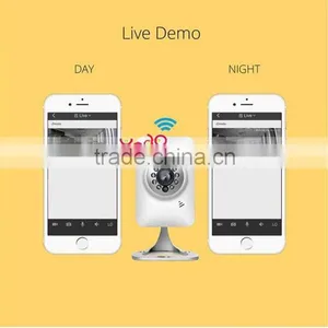 Waterproof Two-way 720P Indoor Wireless Wifi Network Security Camera Webcam Wifi IP Camera Security Camera SystemWhite thumbnail-4