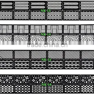 Reusable Stamping Tool DIY Nail Art Hollow Template Stickers Stamp Stencil Sticker thumbnail-5