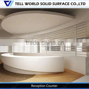 High Glossy White Stand Desk/reception Counter Pictures/reception Desk thumbnail-2