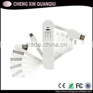 [CX]For Apple Cable,swiss Army Knife 3 in 1 Usb Micro Data Cable for Iphone 6 Charging Cable for Samsung Quality Choice thumbnail-6