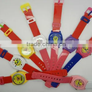 Popular pu Plastic Strap Cute Disne Cartoon Watches Children thumbnail-1