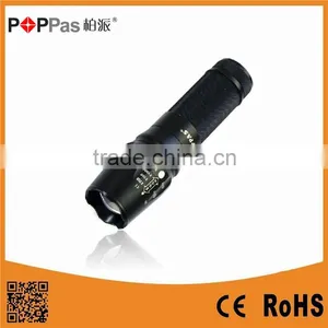 Hot Sale Super Bright 400Lm Rechargeable Zoom LED Torch Flashlight thumbnail-1