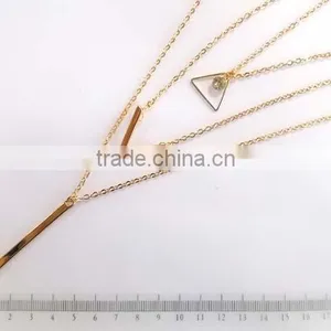 Fashion Multilayer Chain Pendant Necklace thumbnail-1