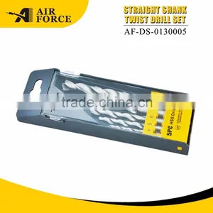 High Quality 5 Pcs HSS Straight Shank Twist Drill Set thumbnail-1