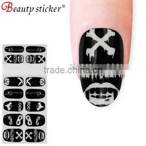 Glow in the Dark Halloween Decoration Metallic Nail Art Wraps thumbnail-3