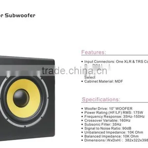 High Quality and Cheap Active Subwoofer With Wooden Cabinet Texture Painted Finish Made in China thumbnail-3