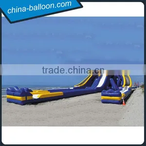 Beach Inflatable Water Slide City, Inflatable Foam Slip n Slide for Outdoor Have Fun thumbnail-1