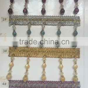 [YZLACE] Tassels Lace Curtains Wholesale 10012 thumbnail-1