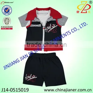 Hotsell Summer Boys Kids Clothes 3 Pcs Set Suit Children Clothing for Africa Market thumbnail-1