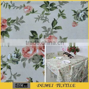Print Flower Canvas Fabric thumbnail-1