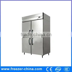 Upright Stainless Steel Fridge Kitchen Refrigerator Four Doors thumbnail-1