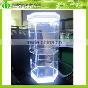 DDC-C001 Wholesale Acrylic Perfume Display Cabinet With LED thumbnail-1