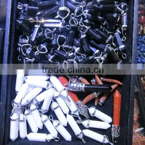 Wholesale Crystal Pillar Design Pendant Healing Crystal Pendant thumbnail-5