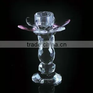 Pure Crystal Glass Candle Holder for Wedding Decorations (R-771 thumbnail-1