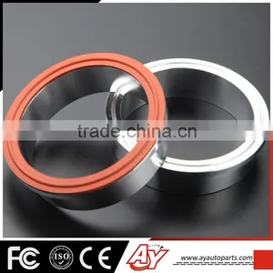 4inch High Quality Aluminum Exhaust DownPipe Male Female v Band Clamp Flange Kit thumbnail-3