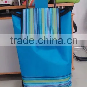 Folding Cart RH-FT For Supermarket Cheap Foldable Shopping Trolley Cart thumbnail-2