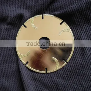 4.5" U-Slot Electroplated Marble Diamond Saw Blade With Moon Protections thumbnail-1