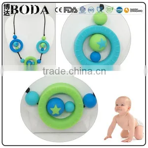 Personalized Teething Amber Necklace Silicone Necklace thumbnail-1