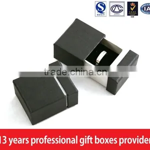Black Paperboard Jewelry Packing Box Drawer Box thumbnail-2