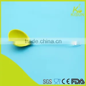 Graceful Big Size Soup Cooking Nylon Spoon With Transparent PS Handle thumbnail-1