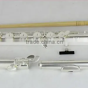 Bass Flute Silver Plated C Key Offset G Key thumbnail-2
