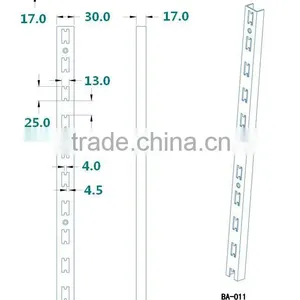 Aluminum H Channel/slot Upright Post/single Hole Slot Tube AA Column Slotted Strut Channel thumbnail-3